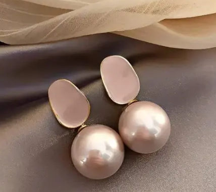 Gold Plated Pearl Drop Earrings