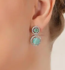 Silver Unique Earring